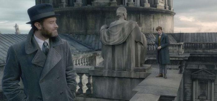 Albus Silente e Newt Scamander Jude Law e Eddie Redmayne