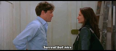 Notting Hill Una scena di Notting Hill con la 'battuta surreale ma bello'