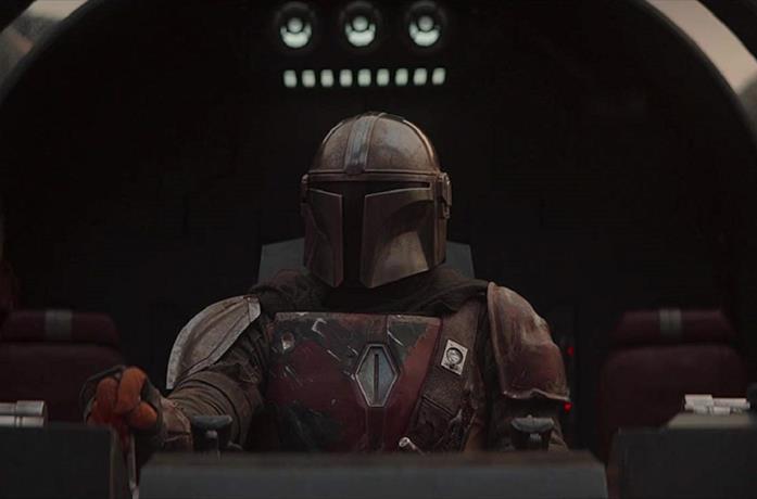 Pedro Pascal nella serie TV The Mandalorian
