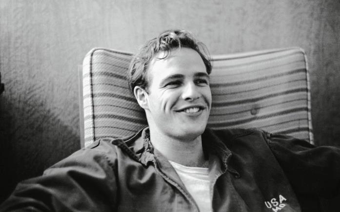Marlon Brando in uno scatto d'epoca