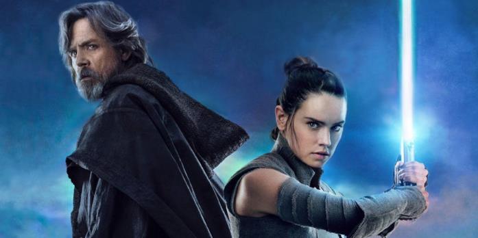 Mark Hamill e Daisy Ridley Luke e Rey
