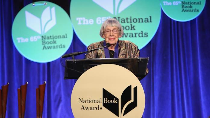 Ursula K. Le Guin in una delle sue ultime apparizioni pubbliche