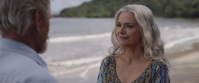 Michelle Pfeiffer in una scena di Ant-Man and the Wasp Michelle Pfeiffer è Janet/Wasp in Ant-Man and the Wasp