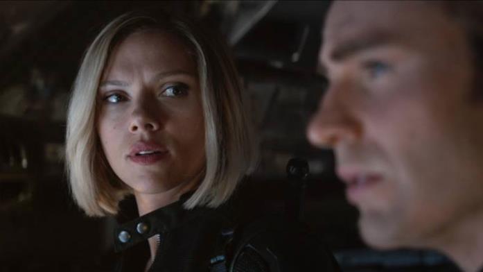 Vedova Nera e Capitan America in Avengers: Endgame