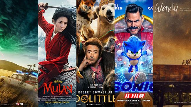 I poster di Ghostbusters - Legacy, Mulan, Dolittle, Sonic, Wendy