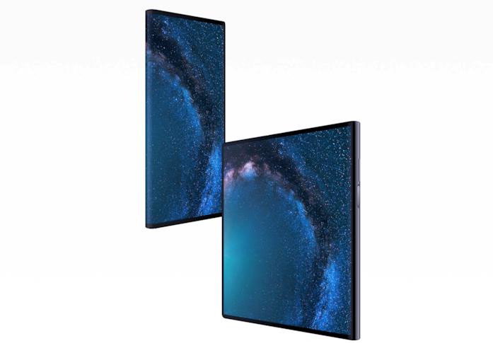 Huawei Mate X nelle modalità smartphone e tablet Immagine stampa di Huawei Mate X