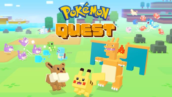 Pikachu in versione cubettosa da Pokémon Quest