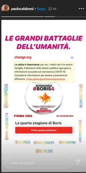 Boris 4, la petizione condivisa dal cast La palla d'acqua del pesciolino di Boris al cento della petizione