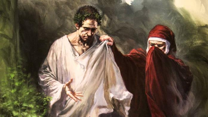 Virgilio e Dante nell'illustrazione di Gabriele Dell'Otto