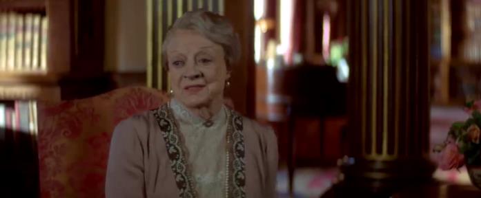 Maggie Smith, interprete di Lady Violet in Downton Abbey 2 Lady Violet nel trailer di Downton Abbey: A New Era