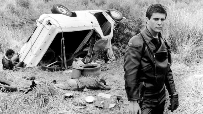 Mel Gibson sul set del primo film della saga girato in Australia