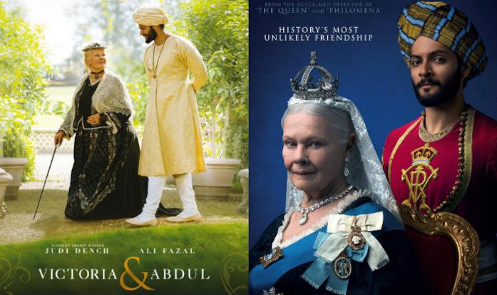 Le locandine ufficiali di Victoria & Abdul Judi Dench e Ali Fazal in costume sono i protagonisti delle locandine di Victoria & Abdul