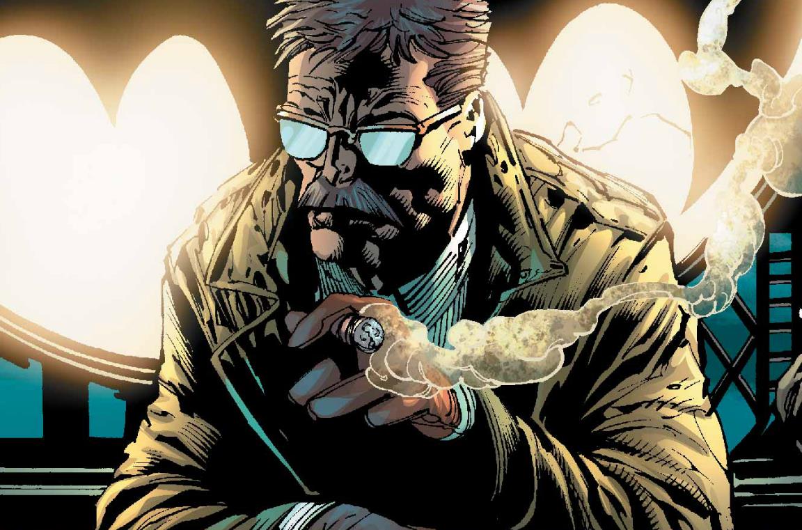 Un'immagine del commissario Gordon nei fumetti DC Comics