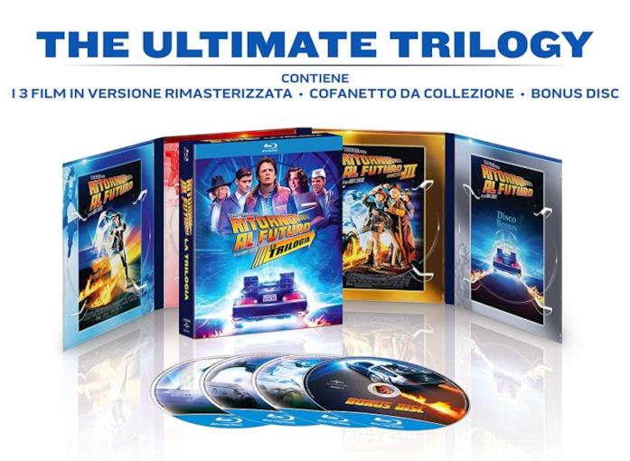Ritorno al Futuro festeggia 35 anni con una nuova trilogia da collezione Un'immagine del box set della trilogia di Ritorno al Futuro