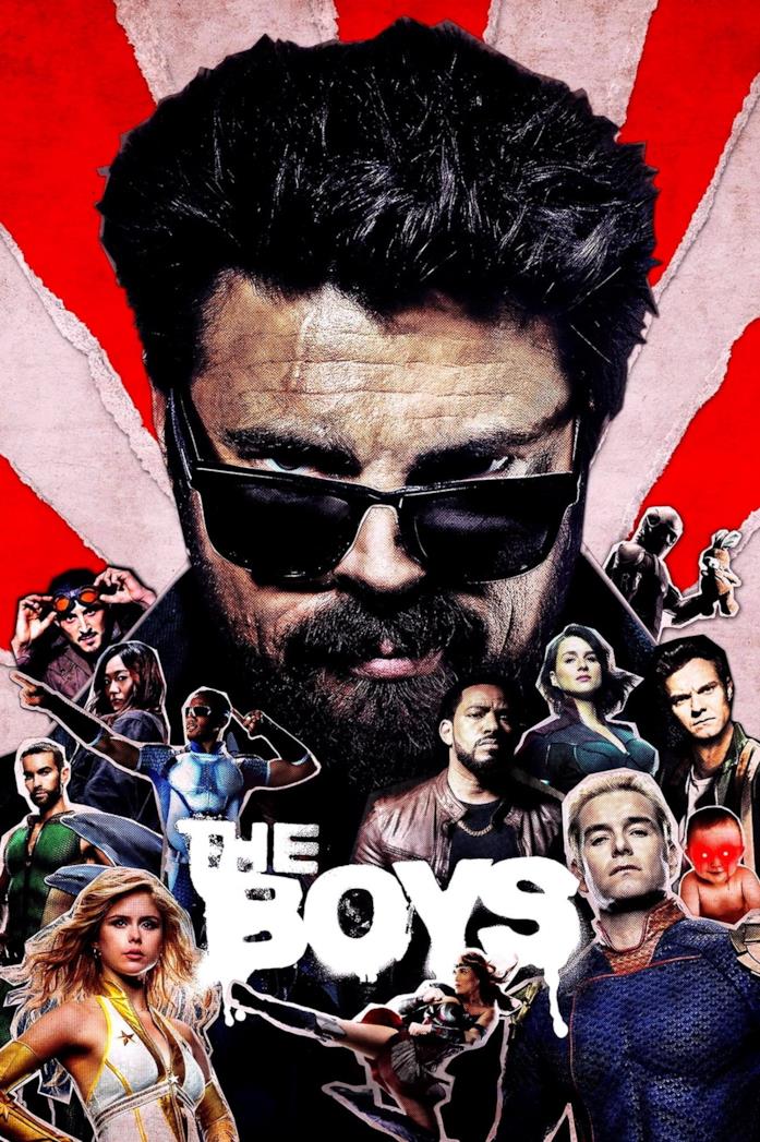 Il poster di The Boys Il cast nella locandina di The Boys