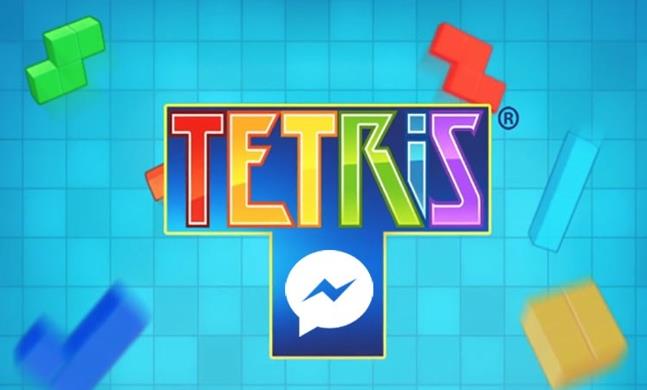 Schermata del gioco Tetris su Messenger di Facebook
