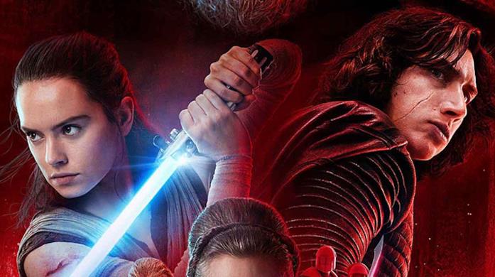 Kylo e Rey nel poster di Star Wars: The Last Jedi