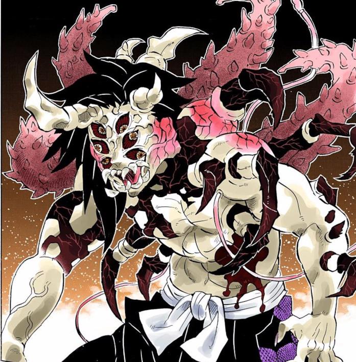 Kokushibo forma finale in Demon Slayer Kokushibo la forma finale della luna crescente