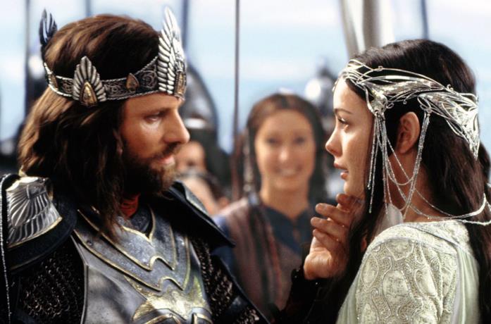 Aragorn e Arwen ne Il Signore degli Anelli - Il ritorno del re