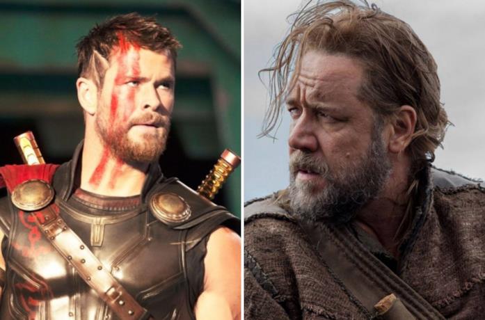 Chris Hemsworth e Russell Crowe