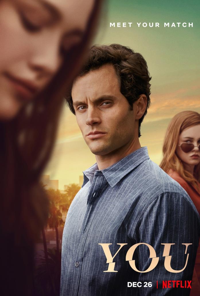 Annuncio di You 2 con la locandina ufficiale Il poster di You 2, coi 3 protagonisti
