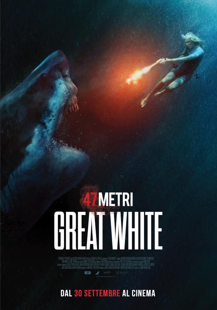 47 metri - Great White, tutto sullo shark movie australiano e la storia vera che l'ha ispirato Il poster italiano di 47 metri - Great White