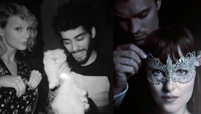 50 Sfumature di Nero: Zayn e Taylor Swift con i protagonisti