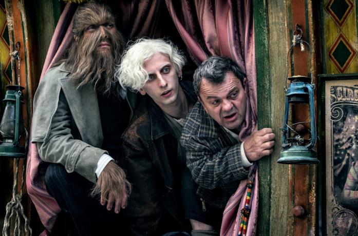 I tre protagonisti del film Freaks Out di Gabriele Mainetti