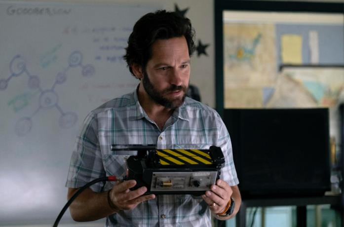 Ghostbusters: Legacy Paul Rudd in una scena degli Acchiappafantasmi