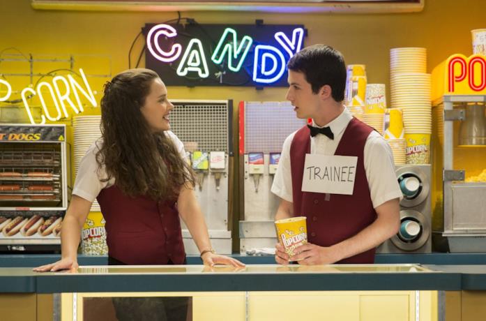 Clay e Hannah in una scena di Tredici