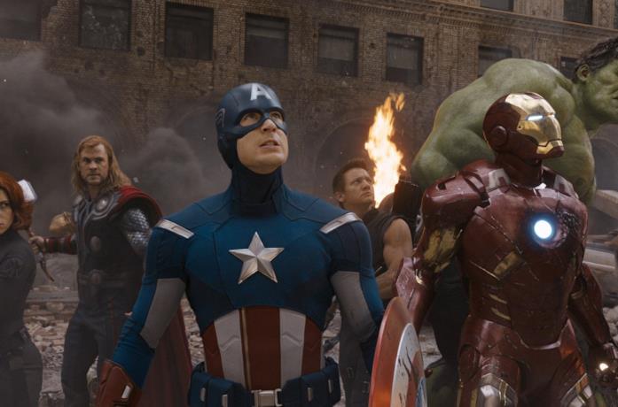 Un'immagine dei Vendicatori nel film The Avengers