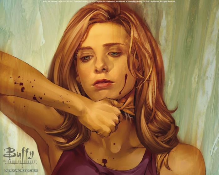 Buffy in un'immagine dei fumetti Dark Horse Buffy l'Ammazzavampiri, il fumetto