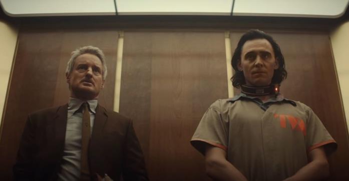 Mobius e Loki in una delle clip promozionali della serie Mobius e Loki nella serie TV dedicata al dio dell'inganno