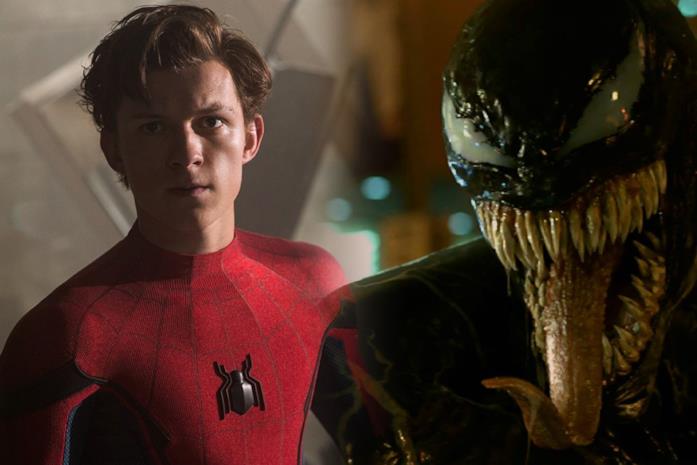 Tom Holland come Spider-Man e Venom