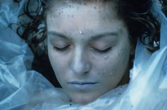 Laura Palmer avvolta nella plastica
