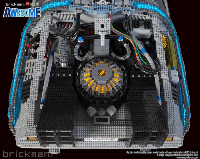 DeLorean con Mr. Fusion Home Energy Reactor di LEGO Dettagli su Mr. Fusion Home Energy Reactor presente sul modello di DeLorean di LEGO
