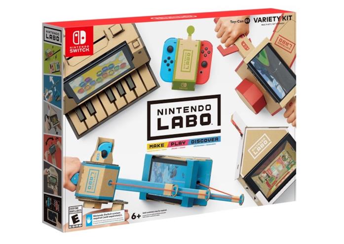 Nintendo Labo: Variety Kit La confezione del Nintendo Labo: Variety Kit