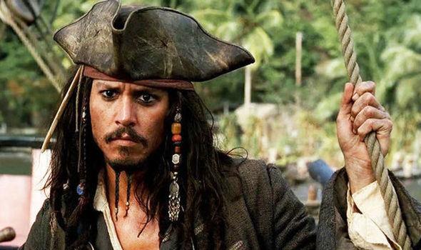 Johnny Depp nel ruolo di Jack Sparrow