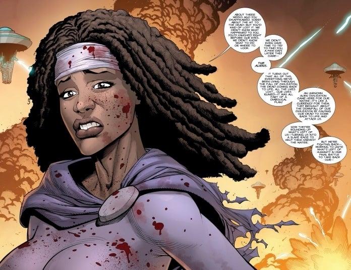The Walking Dead: Michonne e l'origine aliena del virus nel fumetto The Walking Dead: Michonne e l'origine aliena del virus