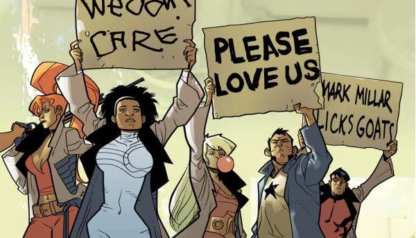 Nextwave, la più bizzarra tra le squadre di cui ha fatto parte Monica Rambeau Dettaglio della cover di Nextwave: Agents of HATE #11