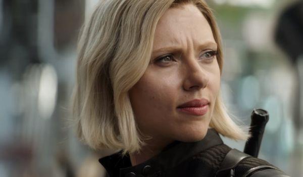 Vedova Nera con il suo nuovo taglio in Avengers: Infinity War Scarlett Johansson in Avengers: Infinity War