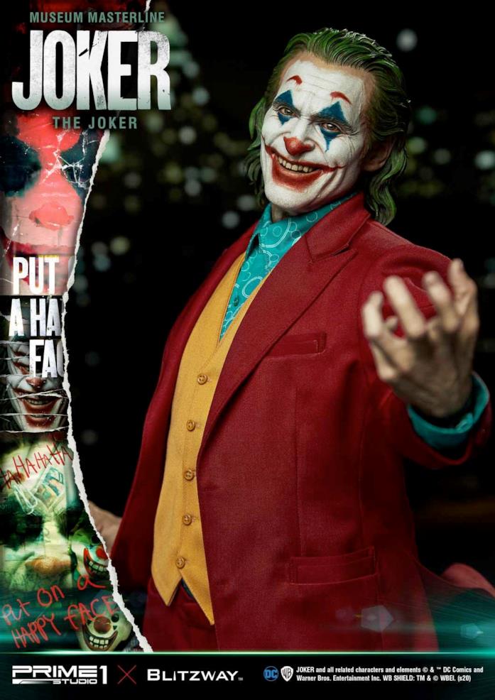 Prime 1 Studios mostra la statua ufficiale di Joker Una seconda immagine della statua di Joker da 1300 dollari