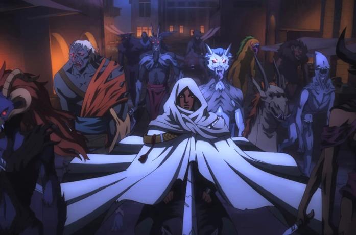Prime teorie sulla quarta stagione di Castlevania su Netflix Un'immagine di Isaac e della sua armata di demoni
