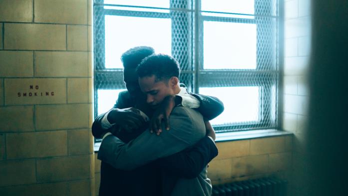 Una scena dalla miniserie When They See Us Alcuni dei giovani protagonisti di When They See Us