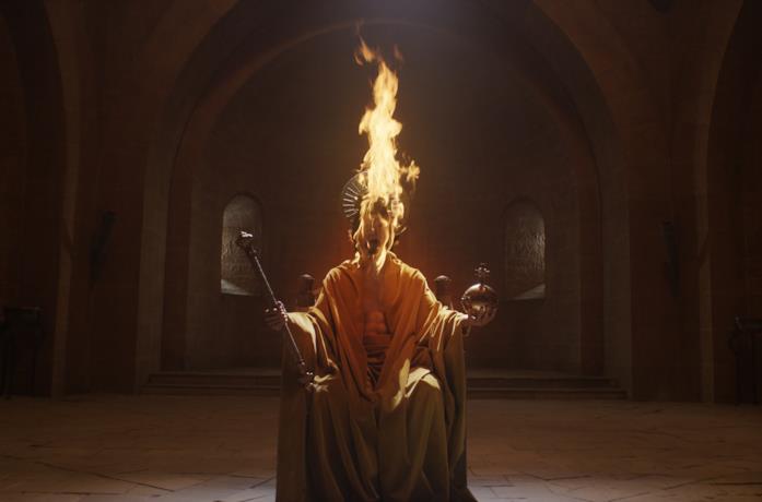 Dev Patel in una scena del film Sir Gawain e il Cavaliere Verde