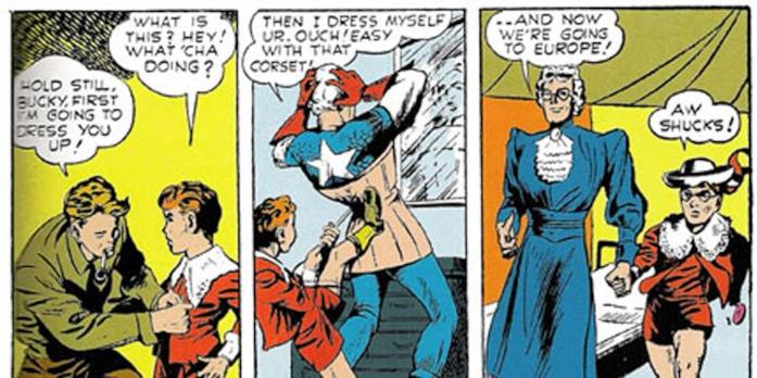 Captain America si è travestito da nonnetta Il fumetto in cui Captain America si traveste da vecchietta