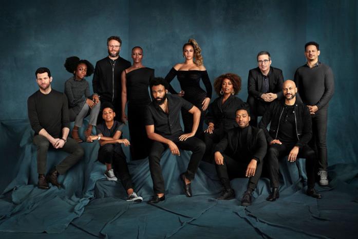Il cast vocale originale de Il Re Leone La foto di gruppo dei doppiatori originali de Il Re Leone