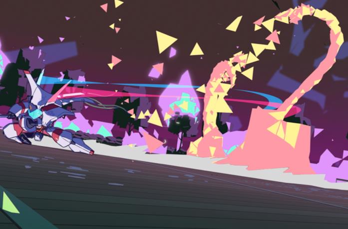 Uno scontro in Promare Galo e Lio si scontrano