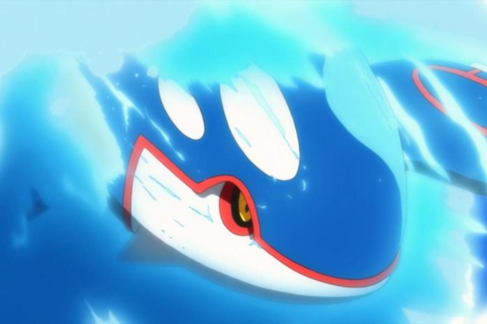 Il Pokémon Leggendario di tipo acquatico Kyogre