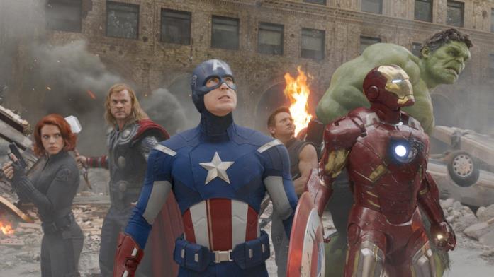 La prima formazione degli Avengers Gli Avengers originali nell'omonimo film del 2012